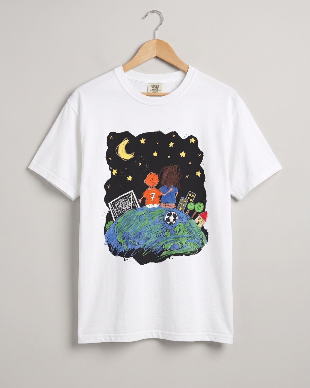 GEGE Behind Every Goal No. 7 T-Shirt Weiß