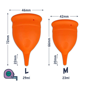 CupCare Hülle 2in1+Genius Eco Komfort Menstruationstasse